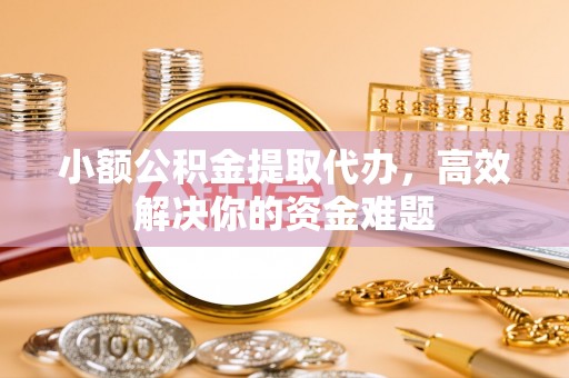 雄关小额公积金提取代办，高效解决你的资金难题