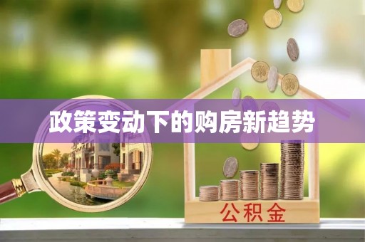 雄关政策变动下的购房新趋势